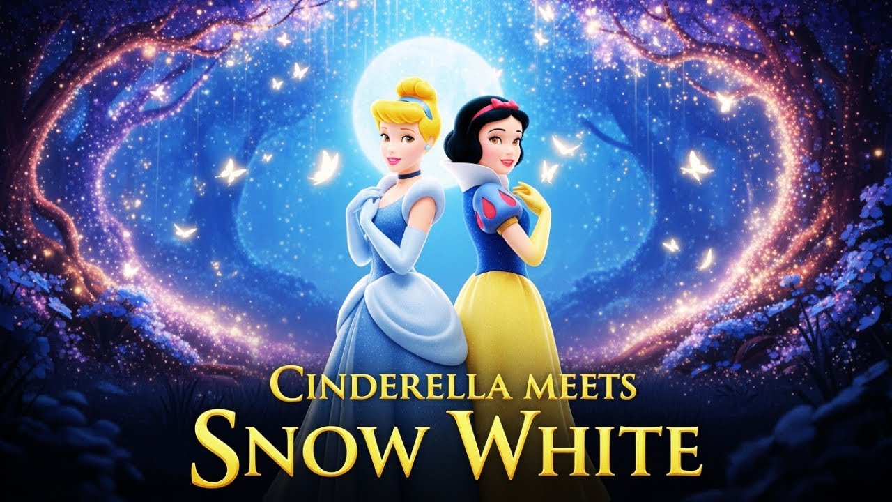 Cinderella Meets Snow White | Magical Princess Story for Kids 