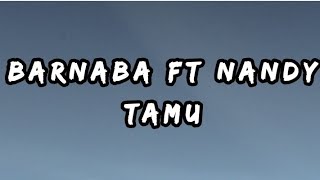 BARNABA FT NANDY - TAMU (LYRICS)