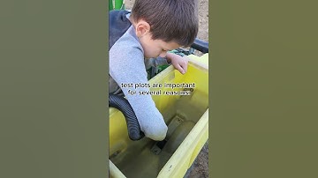 Planting corn test plots