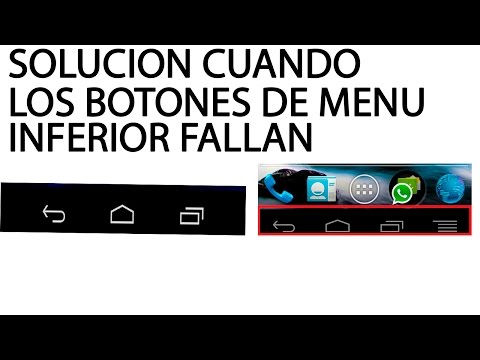 BOTONES DE MENU INFERIOR FALLAN, FALLO EN TACTIL, SOLUCION FACIL