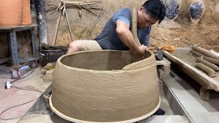 무형문화재 허진규 옹기장의 대형 조형작품 Part 1 Korea onggi master makes sculpture