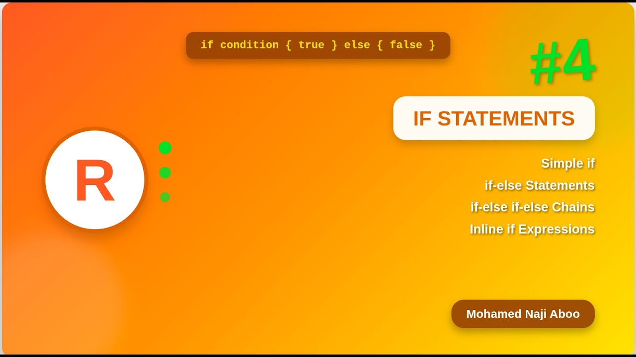 Rust Tutorial #4 l- Control Flow - Master if, if-else, if-else if ...