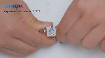 CHNOK Cat6A STP Keystone Jack For Faceplate Patch Panel, Reliable Connection and Easy Installation