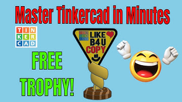A FREE Tinkercad Like Before You Copy Trophy & MORE! Thanks Alphonso 🔥