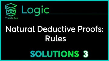 Two practice exercises in Natural Deductive Logic: RULES #3 (=I, =E) - Logic