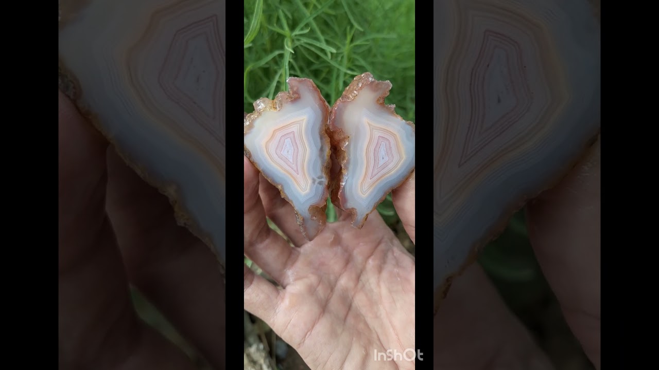 The beauty is summarized in this Persian Soleimani agate, Iranian agates are very beautiful