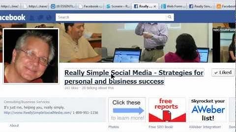 How to add an AWeber form to your Facebook Page!