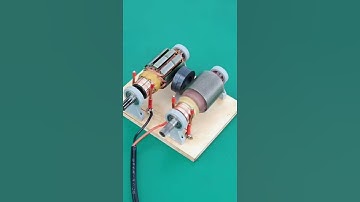 How to Make Dual Motor Generator at Home DIY projects #tech #diy #shorts #dcmotor