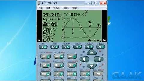 HP calculators: DemoSIN on 49 series - Gaak