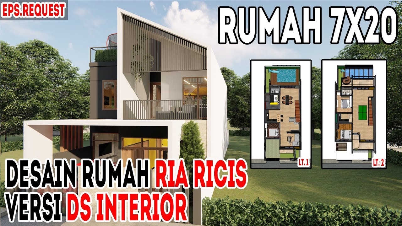 Desain Rumah Ria Ricis Ala Ds Interior Rumah 7x20