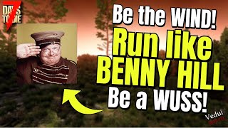 Run ! RUN YOU FOOLS! | Wuss the Horde Benny Hill Style! | 7 Days To Die @Vedui42