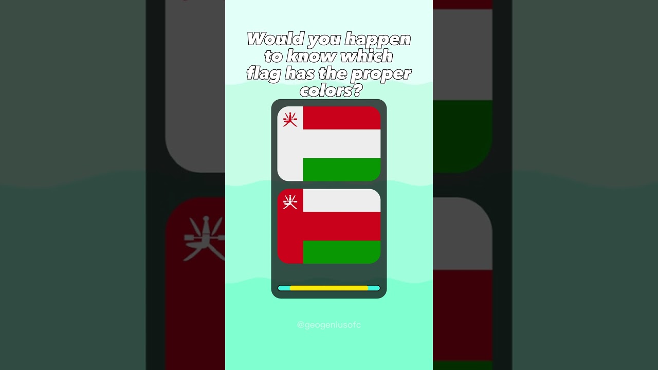 Можете ли вы определить правильно окрашенный флаг? Давайте играть!