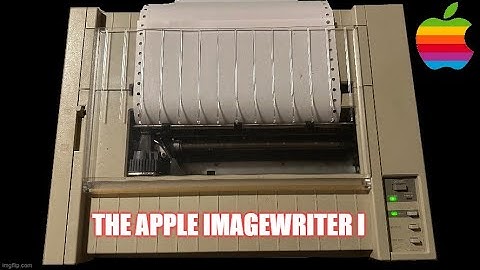 The Apple Imagewriter I