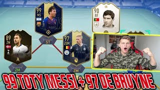 Fifa 19: 99 TOTY Messi + seltener 97 TOTY De Bruyne in einem heftigen Fut Draft! - Ultimate Team