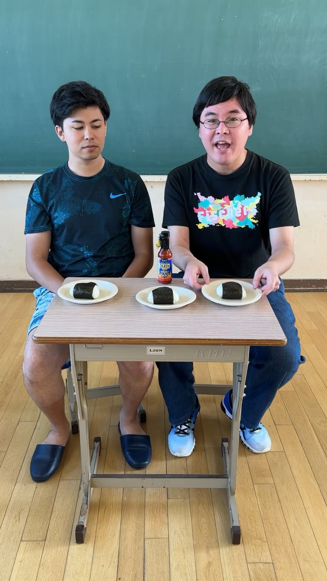 Don't pick the riceball with the death sauce in the middle?? #shorts