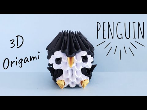 Penguin - 3D Origami Tutorial ✧ LuckyPaper