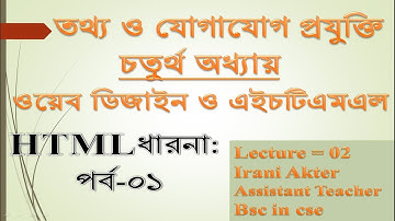 ICT OF HSC-HTML-Lecture-02-Basic Concept of HTML-part-1.