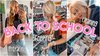BACK TO SCHOOL VLOG Desk makeover, Shopping, cleaning | MaVie Noelle