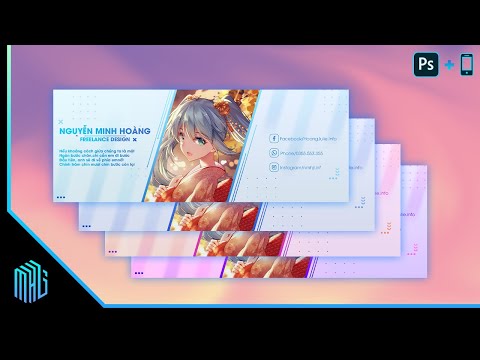 Làm ảnh bìa Facebook trên điện thoại cực đẹp 2021 - File PSD & Phôi Uncon 4