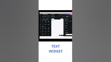 FLUTTERFLOW TEXT WIDGET #flutterflow #videotutorial #flutter #shorts #text