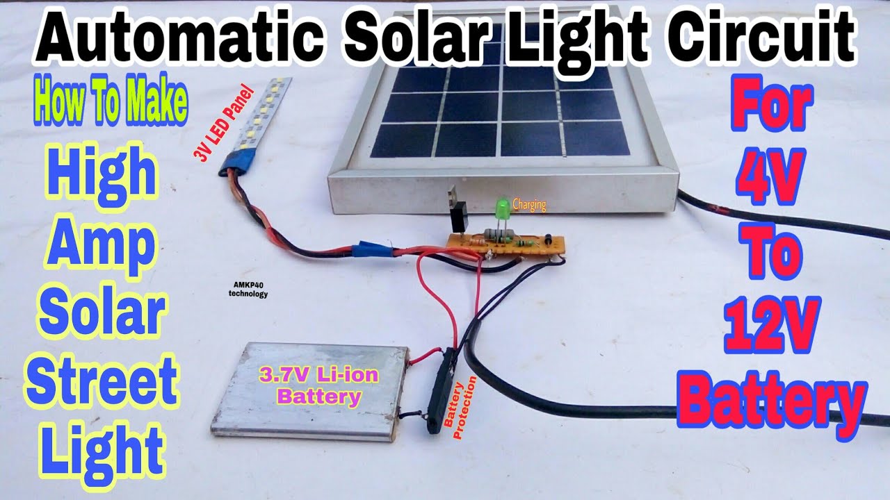 Solar Light Diagram - Solar Garden Light Circuit Diagram Elettronica