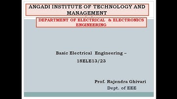 BEE 18ELE13/23  Module 4 DC Generator