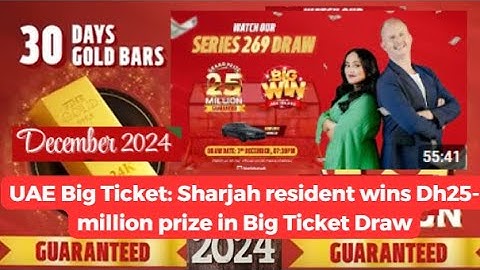Watch Live: UAE Big Ticket- Grand Prize AED 25 Million Series 269 and Dream Car BMW 840I Series Draw
