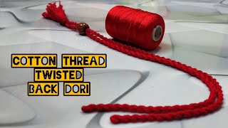 jewellery tassel making/how to make twisted rope/necklace back dori