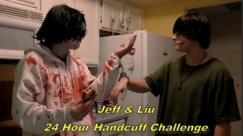 24 HOUR HANDCUFF CHALLENGE || JEFF & LIU WOODS