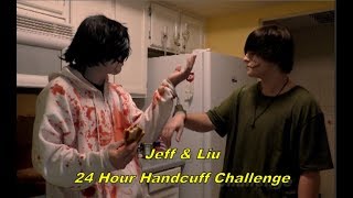 24 HOUR HANDCUFF CHALLENGE || JEFF \& LIU WOODS