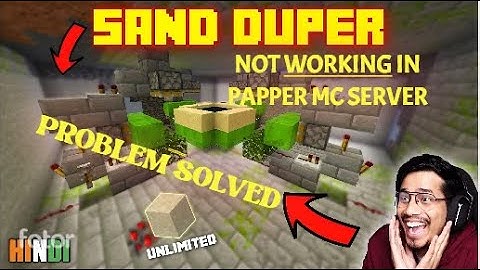 Sand Farm/Duper Not Working In PAPPER MC Server | Solution Video | ATERNOS SERVER | RS_GAMING