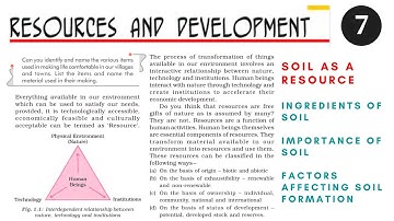 Resources and Development Class 10 (Part-7) Soil as a resource - Ajeet Sir