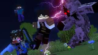 "Black and Blue" - A Minecraft Music Video Rain and JeffVix vs Entity 303 (Part 2)