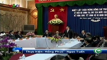 Chú tịch nước Trương Tấn Sang chúc tết tỉnh Hưng Yên và Hà Nam