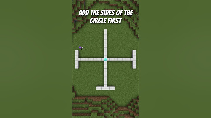 How to build CIRCLES in Minecraft!