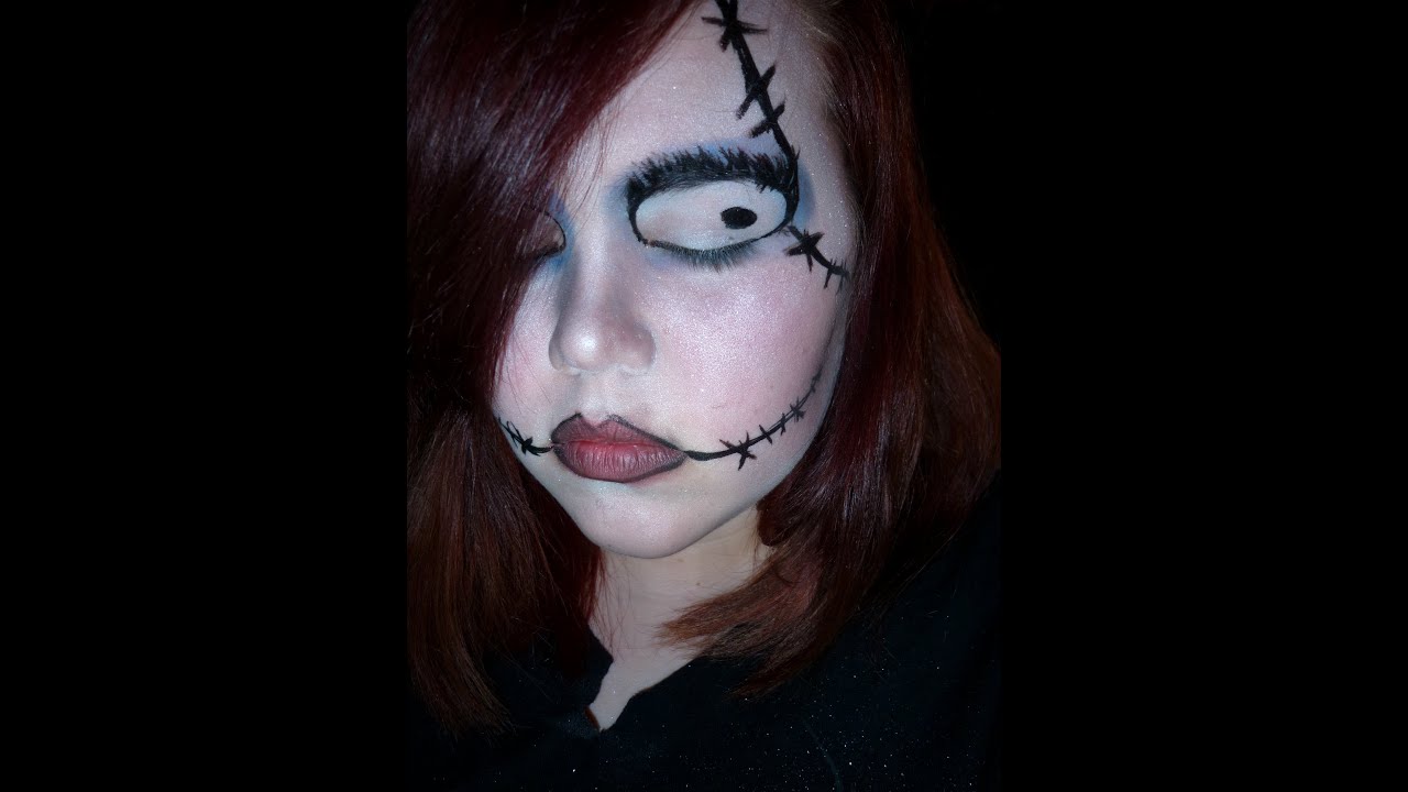 Sally Nightmare Before Christmas Makeup Tutorial YouTube