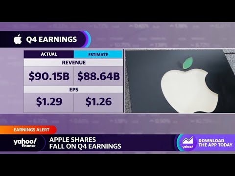 Apple Stock Drops As Sales Fall For Fourth Straight Quarter