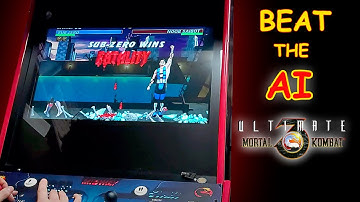 BEATING the AI with SUB-ZERO - ULTIMATE MORTAL KOMBAT 3 ARCADE GAMEPLAY