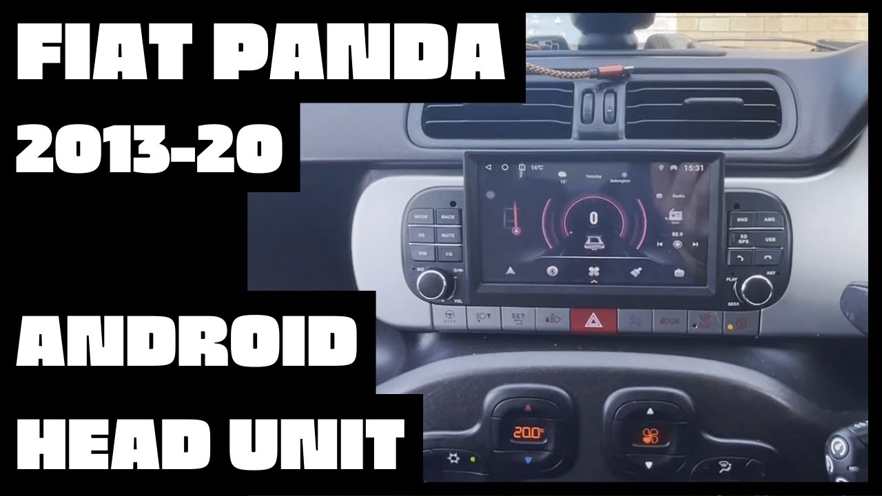 Carplay+Auto Android Headunit 1DIN For Fiat PANDA 2013-2020 Car