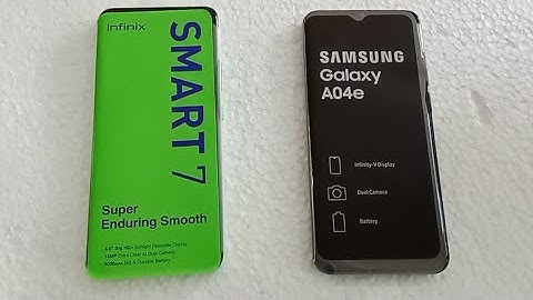 Samsung Galaxy A04e vs infinix Smart 7 : speed test