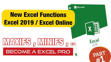 Excel 2019 / Excel Online / Ofiice 365 Excel |  New Excel Functions | MAXIFS MINIFS | Find max