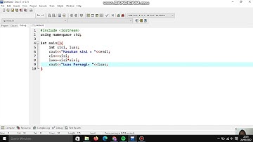 Program C++ : Menghitung Luas Persegi
