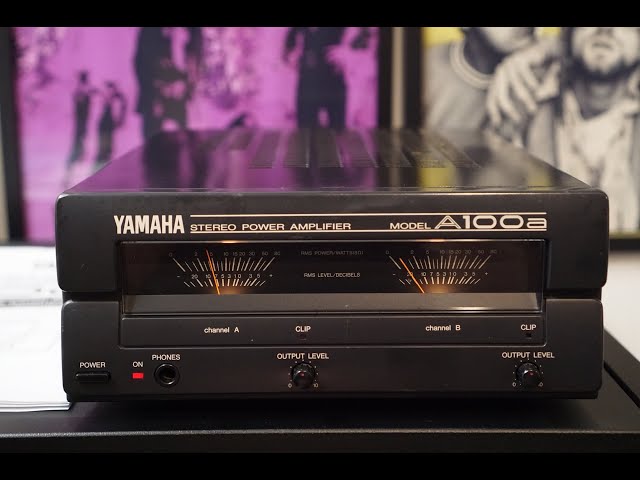 Yamaha A100a Power Amplifier with VU meters