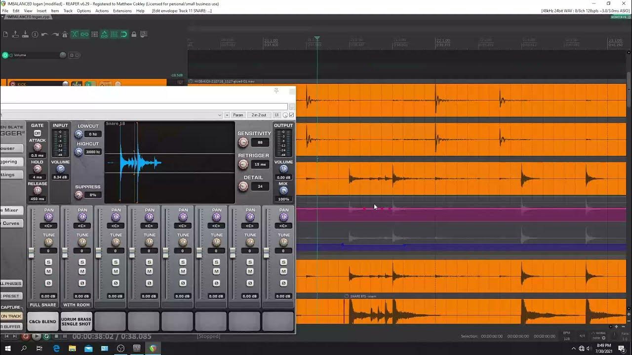 Using Trigger 2 to replace drums (REAPER) YouTube