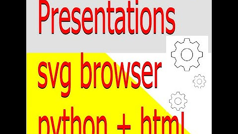 Python to create an html page to show Svg images like in a presentation