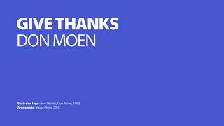 Give Thanks - Don Moen Instrumental