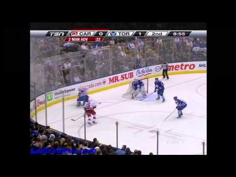 Hurricanes @ Maple Leafs - Tim Brent Huge Penalty ...