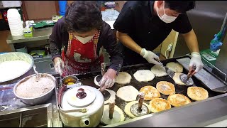 35년 전통 찹쌀 꿀호떡 달인! 인적이 드문곳 아침7시부터 줄서서 포장해가는 호떡집 / Master of making hotteok / korean street food