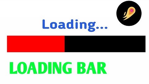 How to create Loading bar in it