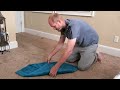 Quick efficient space saving towel folding